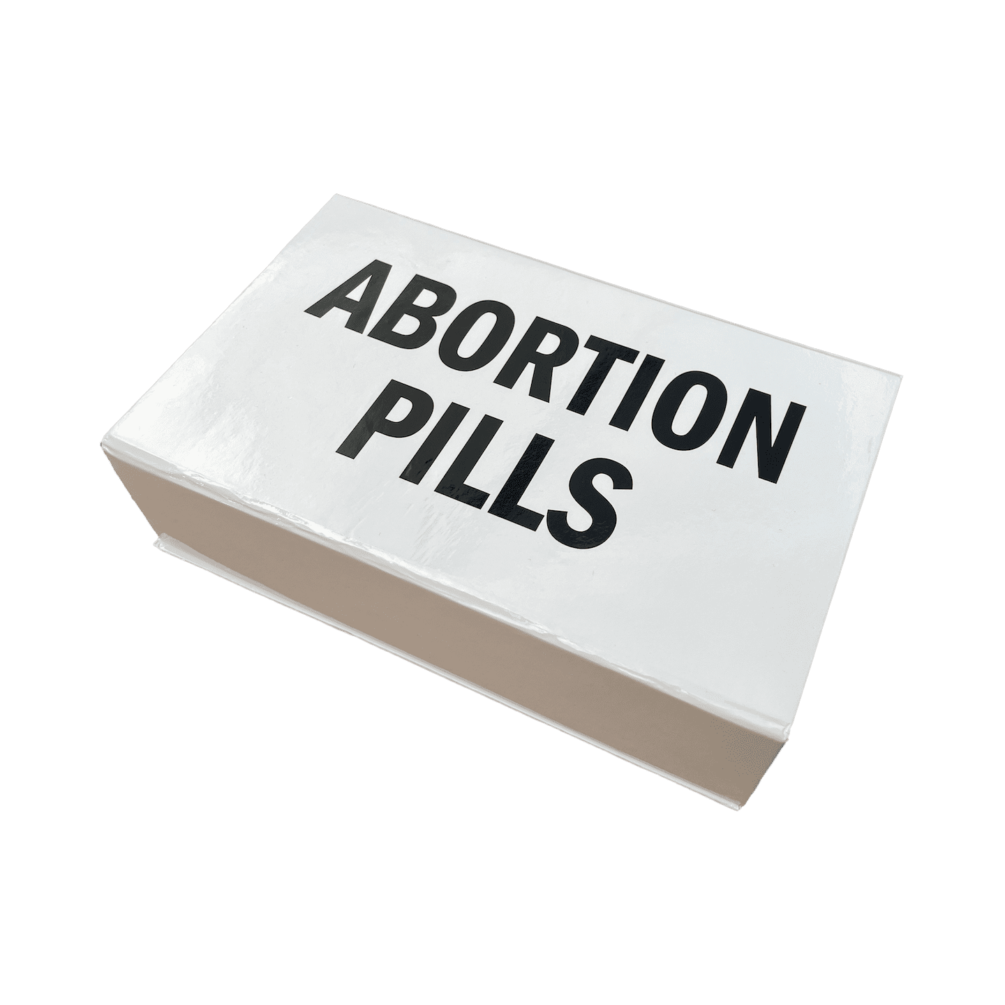 White abortion pills pencil box