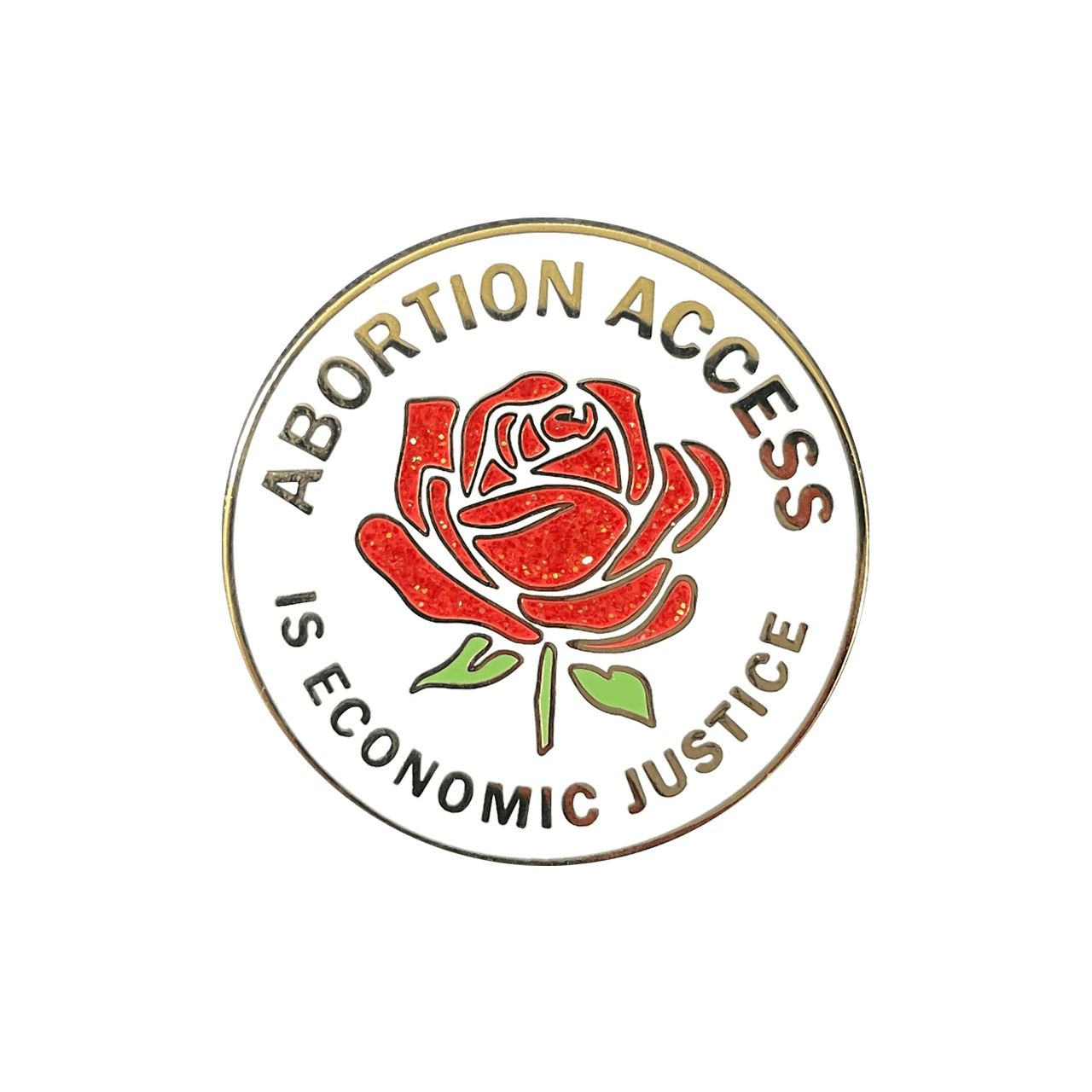 ECONOMIC JUSTICE Lapel Pin — Shout Your Abortion